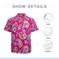 thumbnail image 7 of High Quality Hawaiian Shirts for Men Short Sleeve Aloha Beach Shirt Floral Summer Casual Button Down Shirts Blouses OCHSR4, 7 of 7