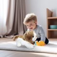 thumbnail image 4 of Lazy Cat Plush Toy Black Doll Soft Stuffed Animal For Couch Bedroom Decor, 4 of 6