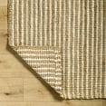thumbnail image 3 of Mark&Day Jute Rugs, 2x8 Clarion Cottage Light Brown Runner Area Rug, Brown Cream Carpet for Hallway, Kitchen, Bedroom or Living Room (2'6" x 8' Runner), 3 of 6