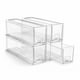 thumbnail image 1 of Organizador pequeño de plástico transparente Sorbus Storage Drawers, paquete de 4, 1 of 7