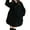 Black S, variant on Women Overcoat Turn-down Collar Mid Length Single-breasted Buttons Long Sleeve Keep Warm Soft Korean Style Winter Coat for Dating