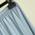thumbnail image 5 of Pxiakgy Women's Solid Pajama Shorts Soft Lounge Sleep Shorts Summer Shorts for Women Pajama Shorts Women Summer Women's Large Sized High Waisted Loose and Wide Leg Casual Shorts Light Blue Xl, 5 of 6