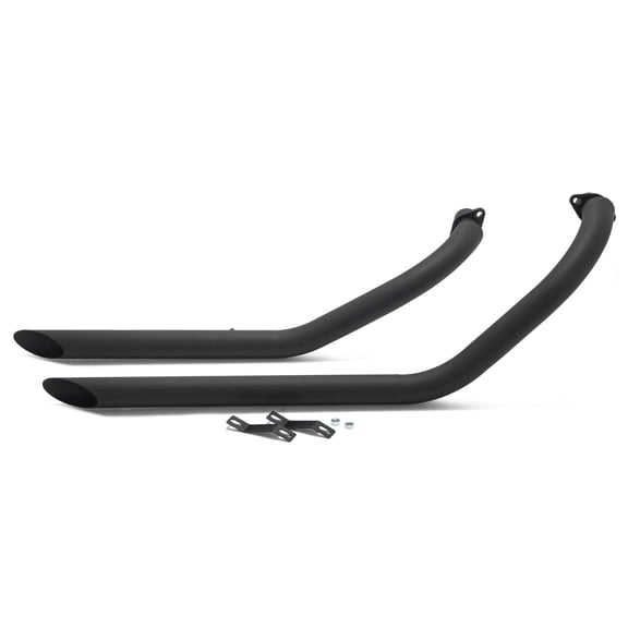 Staggered Exhaust Pipes MATTE for Kawasaki Vulcan 900 VN900 Classic EN900 S900 2006-2022