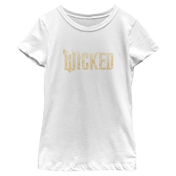 Girls Wicked: For Good Official Floral Logo T Shirt