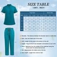 thumbnail image 5 of VIAOLI Scrubs for Women Set-Zipper Collar top & Straight Pants Scrubs set Medical Nursing uniforms Clearance, 5 of 7
