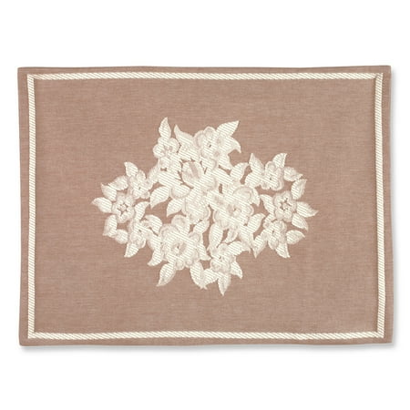 Luxury King Pillow Sham - Barda Floral Medallion Luxury Woven Jacquard Pillow Sham, Sham, Natural