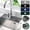 Black, variant on Silicone Faucet Drainage Pad for Kitchen and Bathroom Sink, 14x37cm Water-Absorbing Mat, Fits Faucets up to 2.5 Inches, Reusable Non-Slip Counter