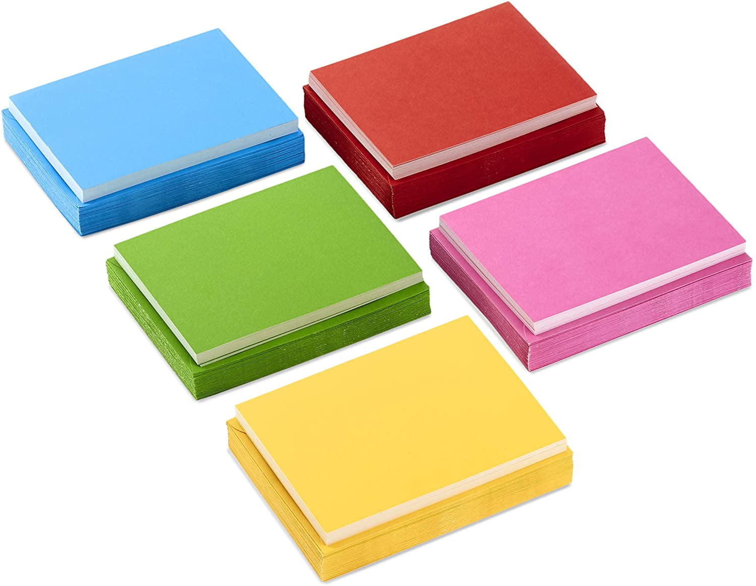 Hallmark Blank Cards Assortment, Solid Colors (200 Note Cards in Blue