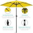 thumbnail image 6 of Best Choice Products 7.5ft Heavy-Duty Outdoor Market Patio Umbrella w/ Push Button Tilt, Easy Crank - Yellow, 6 of 8