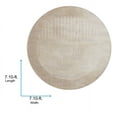 thumbnail image 5 of Livabliss Area Rugs for Living Room, 9ft Round Floransa Modern Tan Round Rug, Bedroom Dining Room Home Decor Stain Resistant Carpet (7'10" x 7'10"), 5 of 7