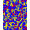 Blue, Pattern 3, variant on ODIKA 4'x6' Machine Washable Non-Slip Area Rug, Letter Swirl Featuring Playful Numeric Icons High Traffic Rug, Blue, 687240