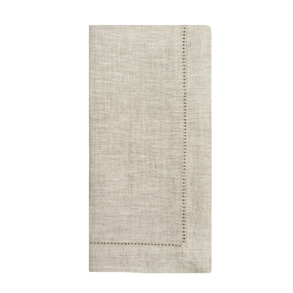 Linen Hemstitch Napkins- Set of 4 Light Blue