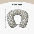 thumbnail image 5 of KLL White Popcorn Pattern Memory Foam Cervical Neck Pillow Versatile U-Shaped Pillows for Home/Office/Camping/Travelling/Soft Washable Cover, 5 of 8