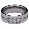 thumbnail image 4 of Deer and Arrows Tungsten Carbide Ring, 4 of 9