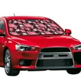 thumbnail image 2 of Bingfone Rose Flowers Car Windshield Sun Shade Protector Keep Your Vehicle Cool Sun Shield Visor Cover Foldable for Car Truck SUV-Small, 2 of 8