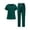 Army Green-A#190526NN, variant on Hearthz Scrubs for Women Set Stretch Scrub Top & Jogger Pants Plus Size Medical Nursing Uniform Set with Pocket