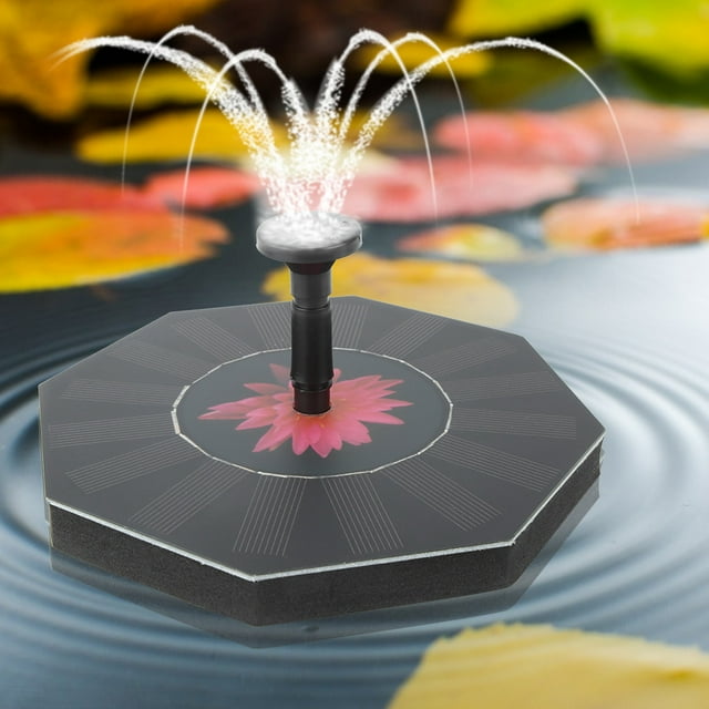 Fuente flotante, bomba de fuente flotante de agua flotante de energía solar octagonal Bomba de fuente Diseño aerodinámico Jadeshay A