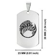 thumbnail image 2 of Stainless Steel Tribal Scorpio Zodiac (Scorpion) Dog Tag Pendant Necklace, 2 of 3