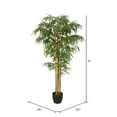 thumbnail image 3 of Vickerman 6' Artificial Potted Green Bamboo Tree., 3 of 6