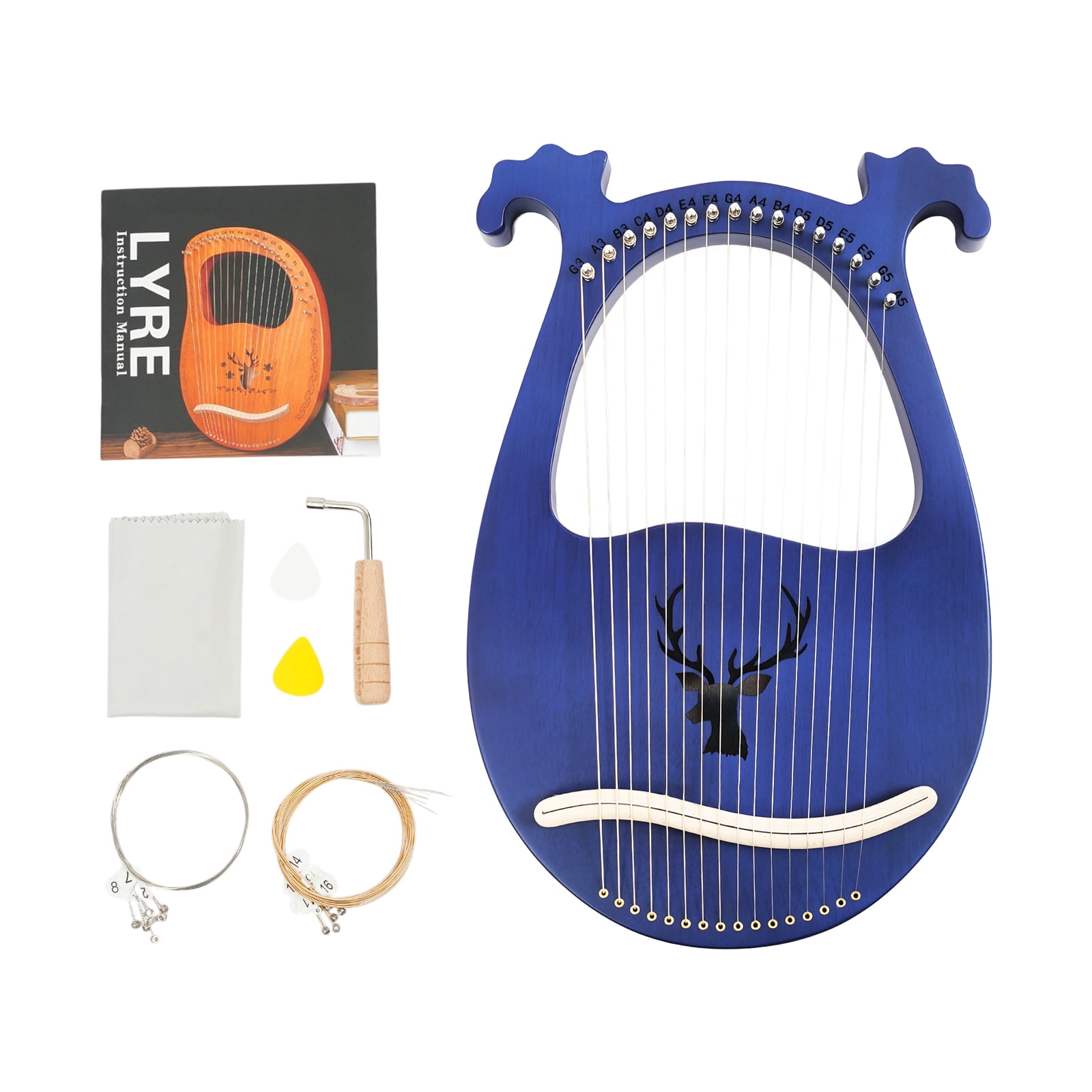Schoenhut 15 String Harp w/ bench - Walmart.com Schoenhut 15 String Harp w/ bench - Walmart.com