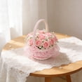 thumbnail image 4 of RKSTN Flower Basket Rattan Woven Basket Storage Basket M, 4 of 5