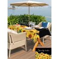thumbnail image 5 of Outdoor Tablecloths with Umbrella Hole & Zipper, Sunflowers 54x80 Inch Tablecloth Rectangle, Yellow Summer Botanical Elegant Pastoral Waterproof Table Cloth, Patio/Pool/Picnic Table Covers, 5 of 8