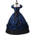 thumbnail image 5 of Women's Gothic Victorian Rococo Dress Civil War Southern Belle Tea Party Ball Gown Medieval Evening Dress, 5 of 7