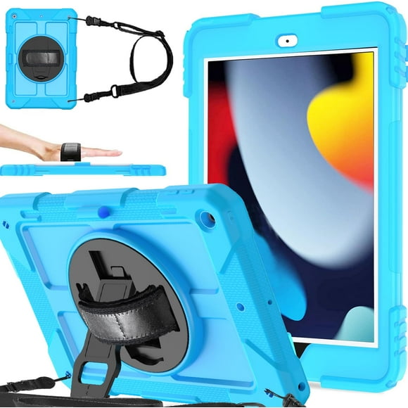 Funda BMOUO para iPad 10.2 a prueba de golpes, 7ª a 9ª generación, azul