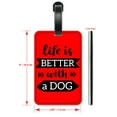 thumbnail image 2 of Life is Better with a Dog - Luggage ID Tags / Suitcase Identification Cards - Set of 2, 2 of 5