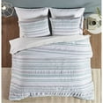 thumbnail image 1 of Diana Stripe Comforter King Comforter Set in Aqua, 1 of 2
