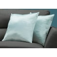 thumbnail image 2 of Monarch Specialties Pillows, Set Of 2, Accent, Sofa, Couch, Bedroom, Blue Hypoallergenic Polyester, 2 of 4