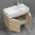 thumbnail image 2 of Nameeks Derin-3217-W-C-R Derin 32" Wall Mounted Single Basin Vanity Set - Black, 2 of 7