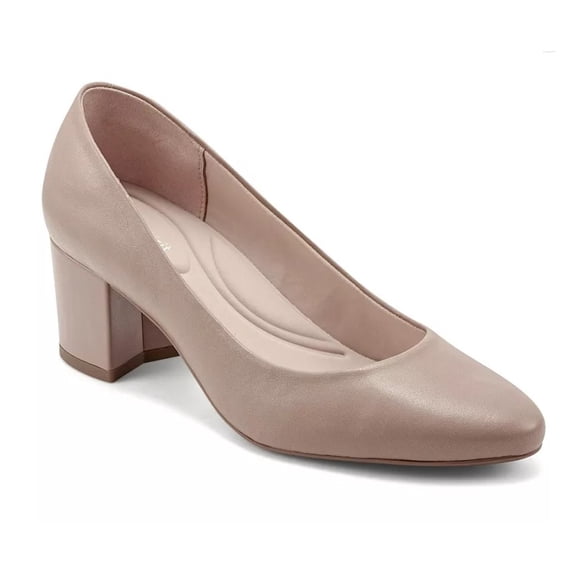 Easy Spirit Women's Size 8.5 Wide, eFlex Cosma Slip-On Pumps, Medium Natural