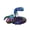 Blue, variant on Red Articulated Snake Toy With All Movable Joints Showcasing Intricate Reptile Anatomy