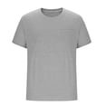 thumbnail image 6 of Vornjynx Boys Short Sleeve T-Shirt Crew Neck with Pocket Short Sleeve Casual Summer Comfort Tee Gray Size 8, 6 of 8