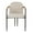 Espresso+Beige, variant on Christopher Knight Home Modern Beige Upholstered Dining Chairs with Iron Frame and Gold Trim, Set of 2