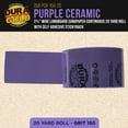 thumbnail image 2 of Dura-Gold Premium 150 Grit PSA Purple Film Ceramic Longboard Sandpaper, 2-3/4" Wide Continuous 20 Yard Roll - Self Adhesive Stickyback for Auto & Wood Air File Long Board Sanders, 2 of 6