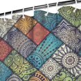 thumbnail image 4 of 72x84 Inch Bohemian Tribal Shower Curtain Polyester Vintage Ethnic Pattern Earth Tone Fabric for Bathroom Decor, 4 of 5