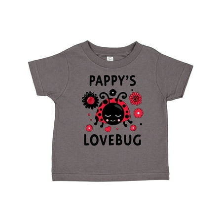 

Inktastic Valentine s Day Pappy s Lovebug Gift Toddler Boy or Toddler Girl T-Shirt