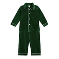 thumbnail image 1 of Pijamas de Navidad, conjuntos de ropa para niños, ropa de dormir para niñas, camisón de terciopelo para niños, manga larga + Pantalones, monos para niños, traje de bebé, 1 of 4