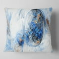 thumbnail image 2 of Designart Colored Smoke Dark Blue - Abstract Throw Pillow - 16x16, 2 of 5