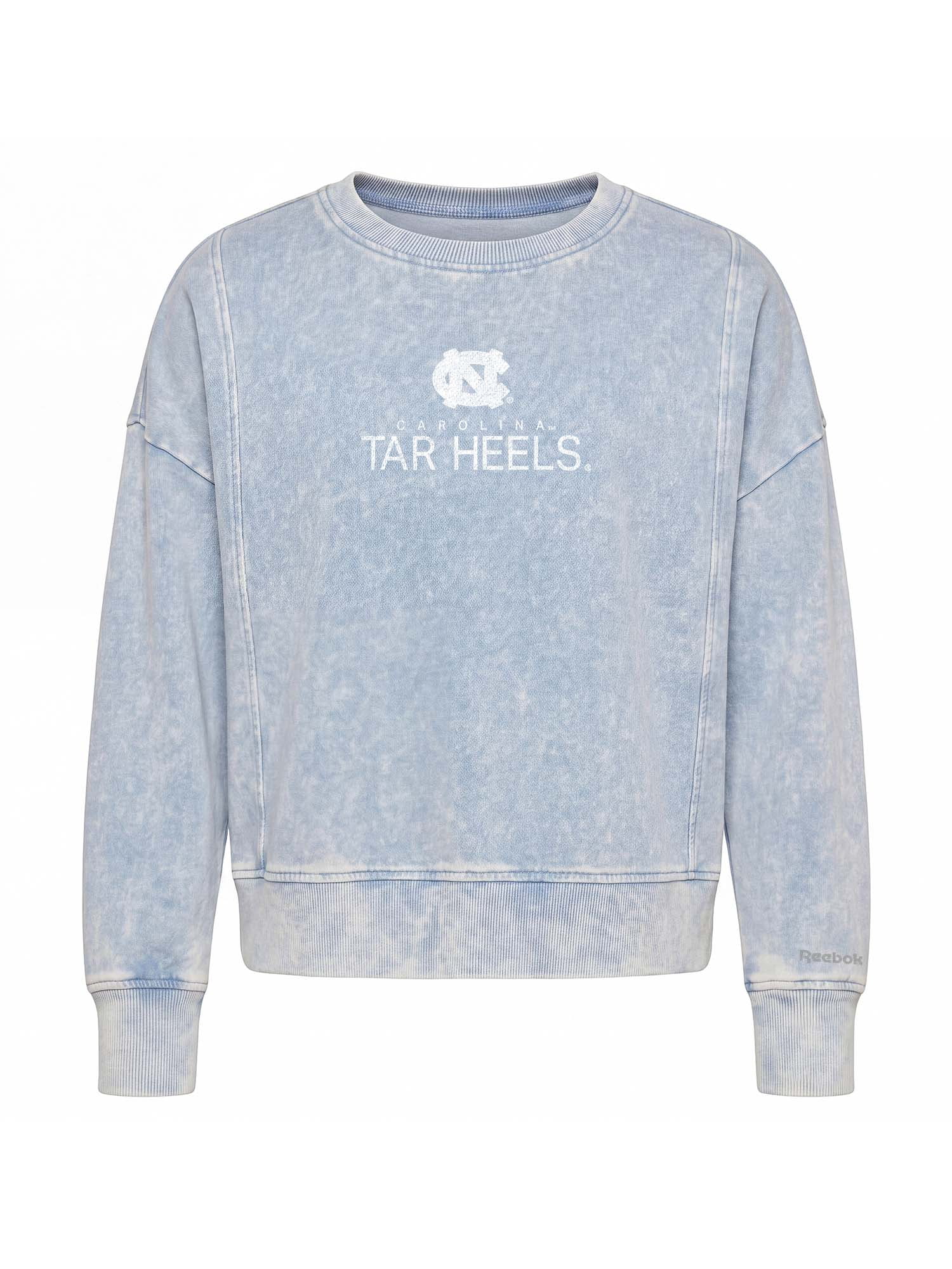 North Carolina TarHeels Reebok Womens Denim Wash Crew Neck Sweatshirt