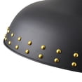 thumbnail image 6 of Aiwen Matte Black Dome Pendant Light, Rustic Dining Room Light Fixture with Rivet Shade, 20 inch, 6 of 7