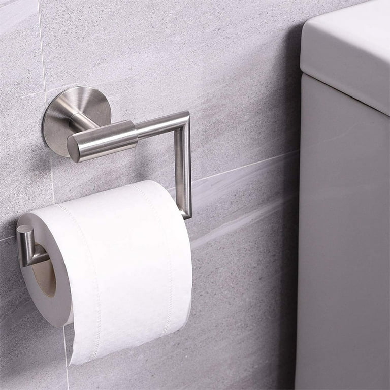 304 Stainless Steel Perforated Free Roll Paper Holder Brushed Toilet Paper  Holder Bathroom Tissue Holder 