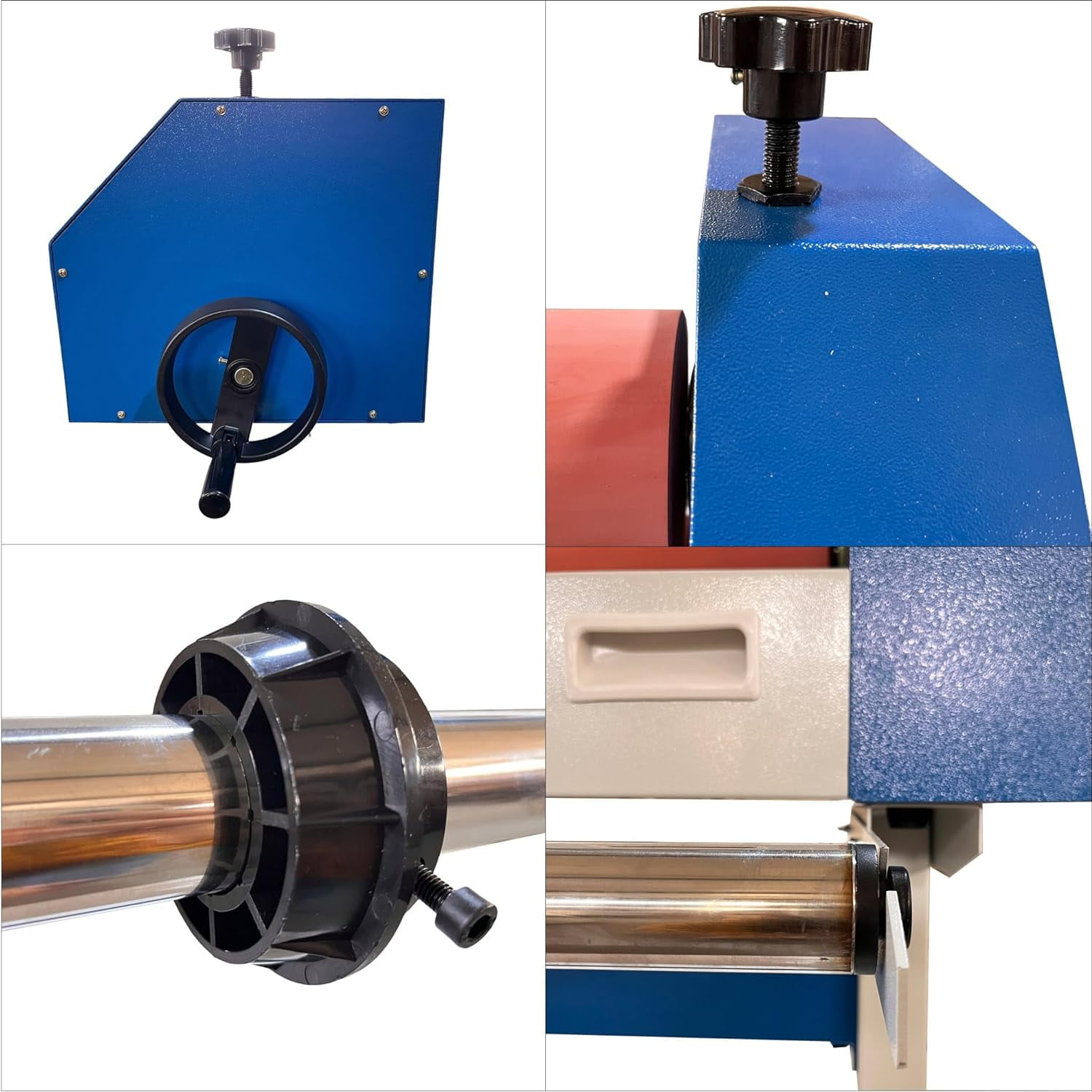 Preasion 63" Manual Cold Laminating Machine Vinyl Photo Film Laminator with Soft Rubber Roller