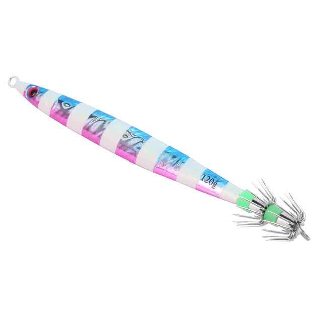 Swimbait,Artificial Baits Fishing Metal Squid Jigs Luminous Jigs High-Intensity Output