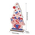 thumbnail image 2 of Patriotic Welcome Sign For Home Decor Wooden American Flag Themed Standing Decoration For Indoor Outdoor Use, 2 of 2