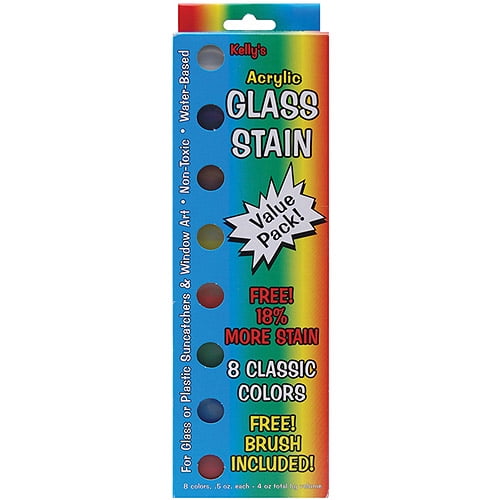 Pack of 6 2 Pack Kellys Crafts Glass Stain Droppers