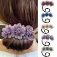 thumbnail image 4 of Elegante Broche De Horquilla Para Mujer, Diadema Para Fiesta De Baile, Compromiso, Boda, Horquilla De Flor Perezosa Kearding CE008915-01, 4 of 6