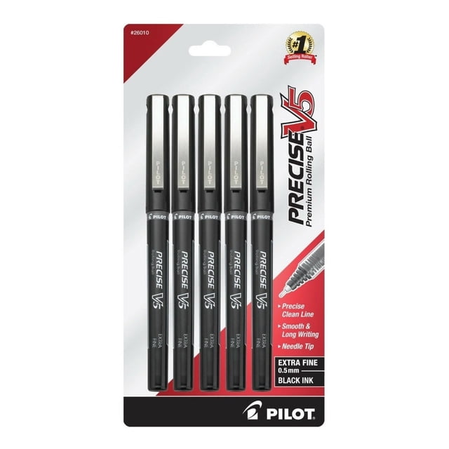 Pilot Precise V5 Bolígrafos De Punta Extra Fina, Negro 0.5mm Pilot Pilot Precise V5 Bolígrafos De Punta Extra Fina, Negro 0.5mm